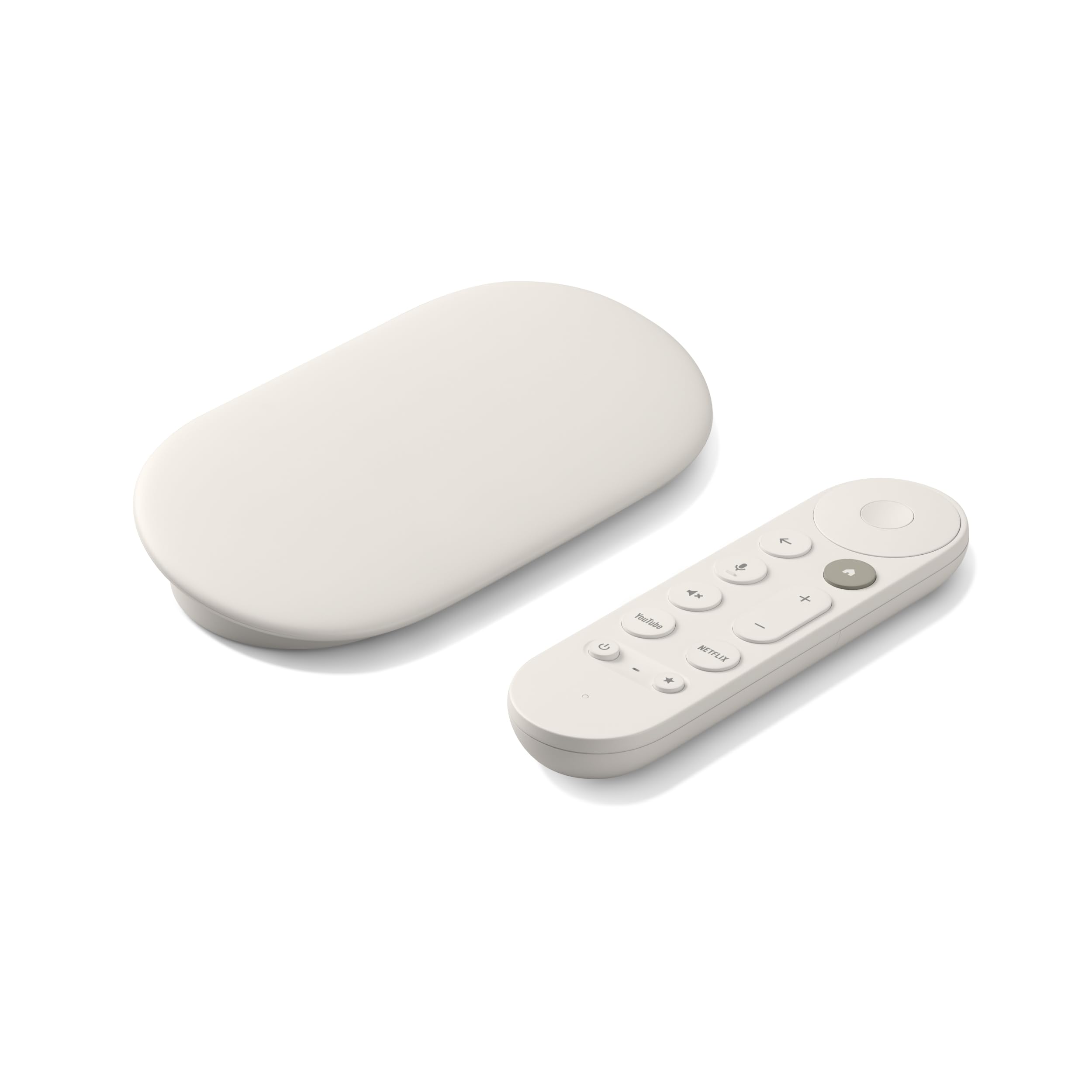 Google TV Streamer 4K - Transmisión rápida de entretenimiento en su televisor con control remoto de búsqueda por voz - Vea películas, programas, TV en vivo y Netflix en 4K HDR - Control inteligente del hogar - 32 GB de almacenamiento - Porcelana