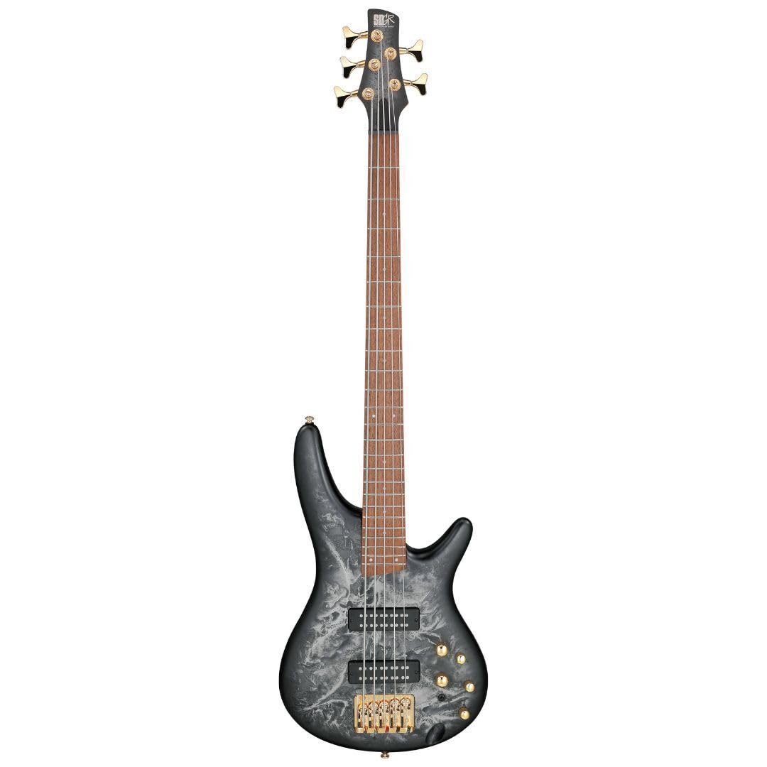 Bajo eléctrico Ibanez SR Standard de 5 cuerdas - Black Ice Frozen Matte