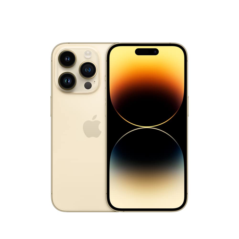 Apple iPhone 14 Pro, 128 GB, dorado - Libre (renovado)