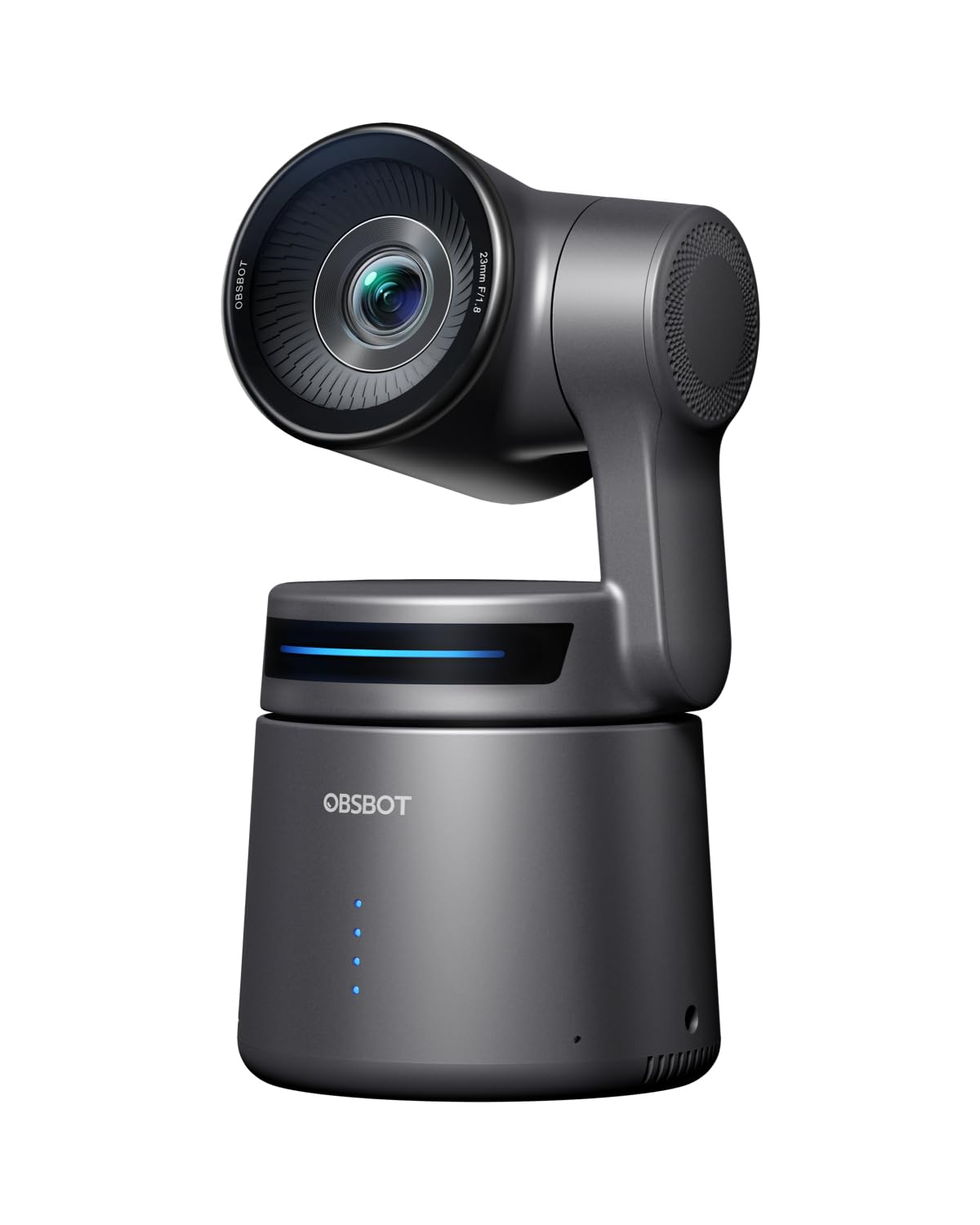 OBSBOT Tail Air NDI Streaming Camera 4K, cámara PTZ de seguimiento AI con aplicación inteligente, control de gestos, HDMI/USB-C/cámara web inalámbrica, transmisión en vivo de cámara de video para YouTube, iglesia, adoración, creador, etc.