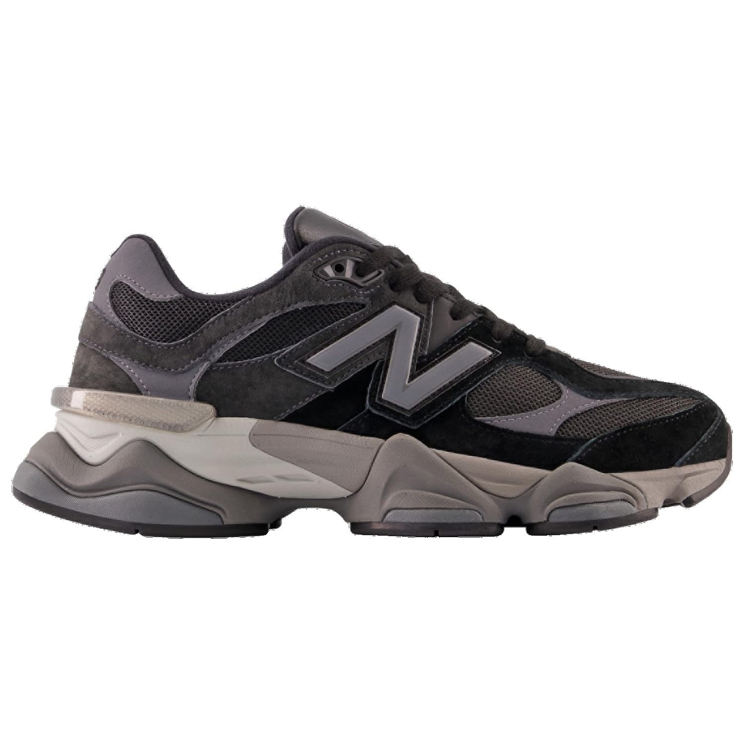 New Balance 9060 en negro con Castlerock y Rain Cloud