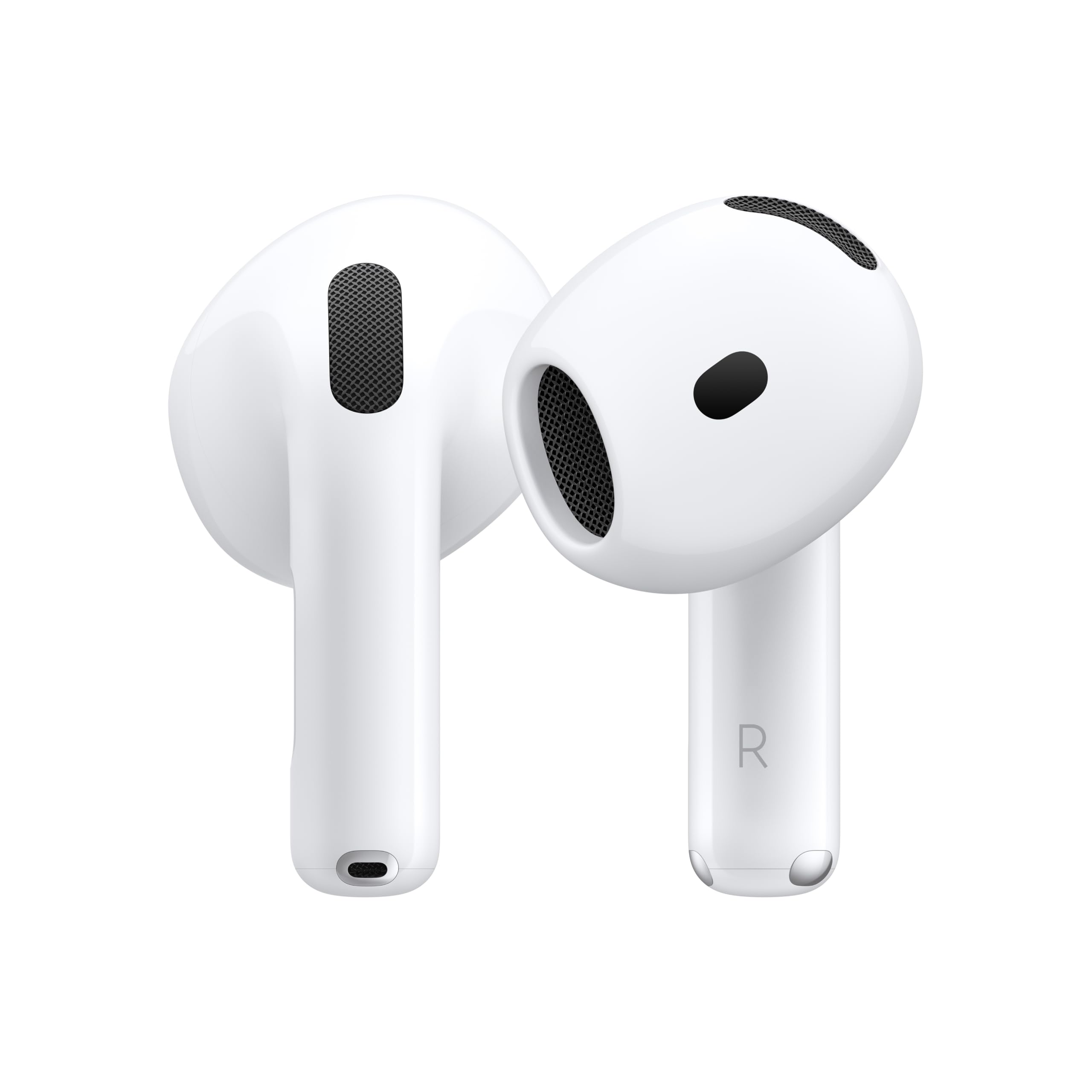 Apple AirPods 4 Auriculares Inalámbricos, Auriculares Bluetooth, con Cancelación Activa de Ruido, Adaptativo, Modo Transparencia, Audio Espacial Personalizado, Estuche de Carga USB-C, Carga Inalámbrica, Chip H2